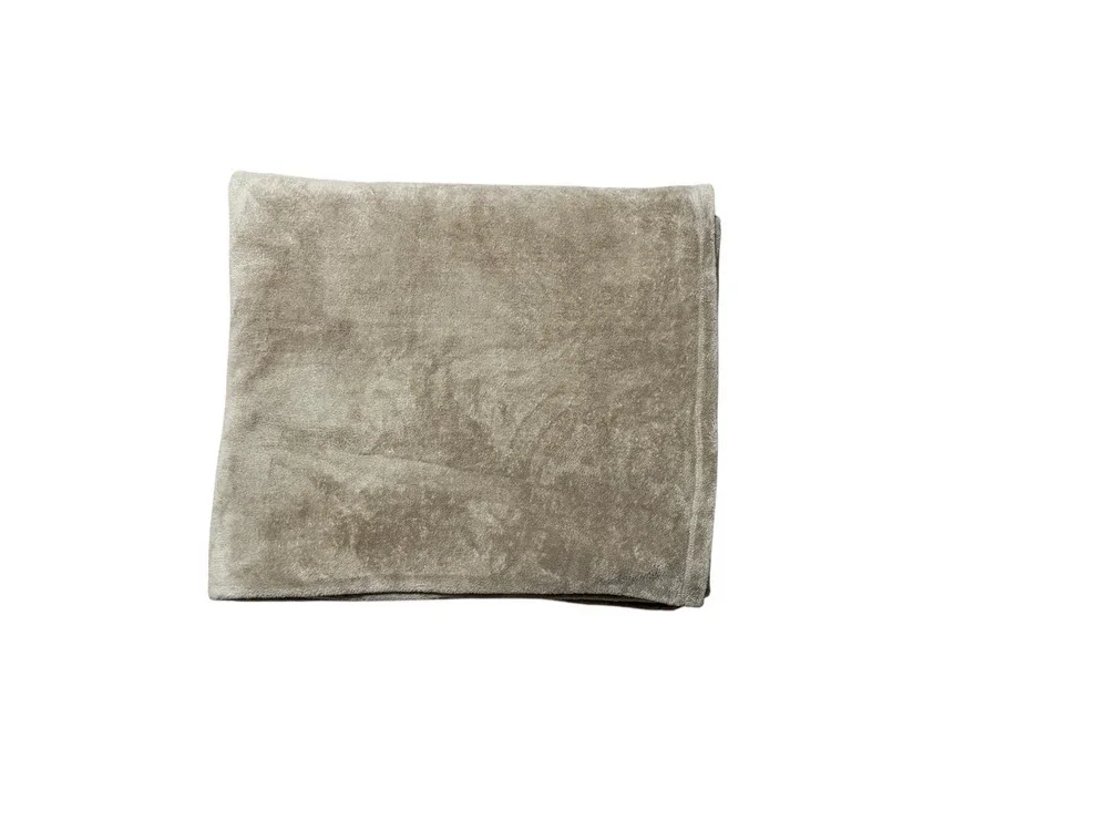 Light Brown Large Fleece Blanket Soft Cozy King Sz Tan Accent Throw Cover Quilt